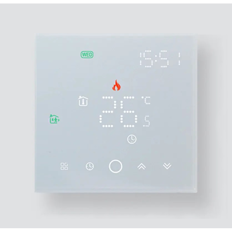 Wi-Fi скляний терморегулятор Ecoset TGW-003 Wi-Fi з датчиком підлоги 3м